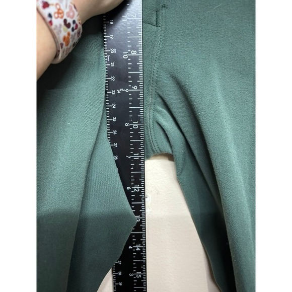 Piper by SmartPak Equestrian Breeches Size 14 Green Knee Patch Riding Pants - Picture 6 of 10